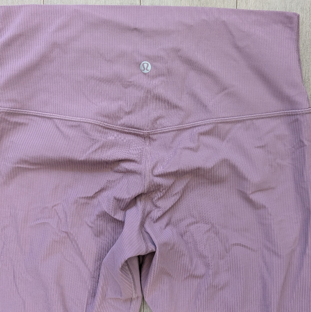 Lululemon Align Ribbed Legging Purple Ash Size 10 - Picture 10 of 12